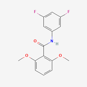 molecular formula C15H13F2NO3 B4386337 N-(3,5-difluorophenyl)-2,6-dimethoxybenzamide 