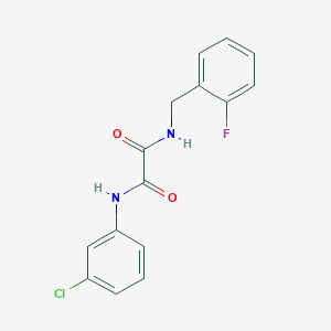 N-(3-chlorophenyl)-N'-(2-fluorobenzyl)ethanediamide