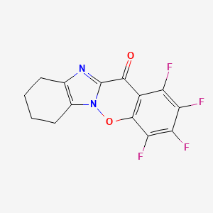 1,2,3,4-tetrafluoro-7,8,9,10-tetrahydro-12H-benzimidazo[1,2-b][1,2]benzoxazin-12-one
