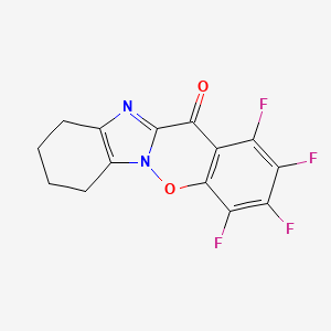 molecular formula C14H8F4N2O2 B4386359 1,2,3,4-tetrafluoro-7,8,9,10-tetrahydro-12H-benzimidazo[1,2-b][1,2]benzoxazin-12-one 