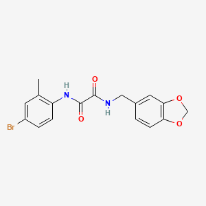 N-(1,3-benzodioxol-5-ylmethyl)-N'-(4-bromo-2-methylphenyl)ethanediamide