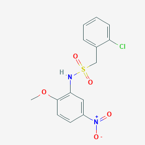 1-(2-chlorophenyl)-N-(2-methoxy-5-nitrophenyl)methanesulfonamide