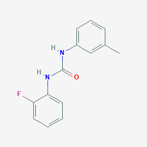 molecular formula C14H13FN2O B4386536 N-(2-fluorophenyl)-N'-(3-methylphenyl)urea 