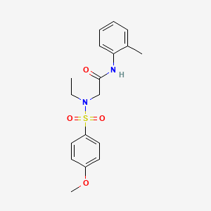 N~2~-ethyl-N~2~-[(4-methoxyphenyl)sulfonyl]-N~1~-(2-methylphenyl)glycinamide