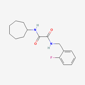 molecular formula C16H21FN2O2 B4386569 N-cycloheptyl-N'-(2-fluorobenzyl)ethanediamide 