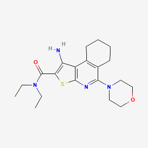 1-amino-N,N-diethyl-5-(4-morpholinyl)-6,7,8,9-tetrahydrothieno[2,3-c]isoquinoline-2-carboxamide