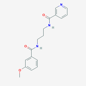 N-{3-[(3-methoxybenzoyl)amino]propyl}nicotinamide