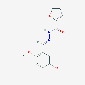 molecular formula C14H14N2O4 B438662 N'-(2,5-dimethoxybenzylidene)-2-furohydrazide CAS No. 292180-93-9