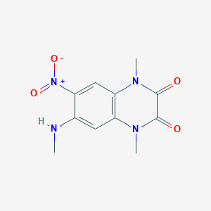 1,4-dimethyl-6-(methylamino)-7-nitro-1,4-dihydro-2,3-quinoxalinedione