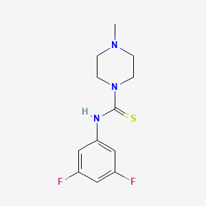 molecular formula C12H15F2N3S B4386764 N-(3,5-difluorophenyl)-4-methyl-1-piperazinecarbothioamide 