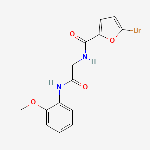 molecular formula C14H13BrN2O4 B4386792 5-bromo-N-{2-[(2-methoxyphenyl)amino]-2-oxoethyl}-2-furamide 