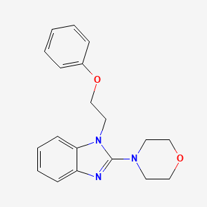 molecular formula C19H21N3O2 B4386797 2-(4-morpholinyl)-1-(2-phenoxyethyl)-1H-benzimidazole 