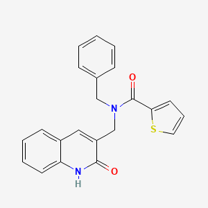 N-benzyl-N-[(2-hydroxy-3-quinolinyl)methyl]-2-thiophenecarboxamide