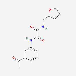 molecular formula C15H18N2O4 B4386830 N-(3-acetylphenyl)-N'-(tetrahydro-2-furanylmethyl)ethanediamide 