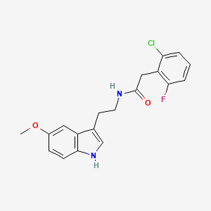 molecular formula C19H18ClFN2O2 B4386870 2-(2-chloro-6-fluorophenyl)-N-[2-(5-methoxy-1H-indol-3-yl)ethyl]acetamide 