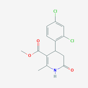 molecular formula C14H13Cl2NO3 B438688 Methyl 4-(2,4-dichlorophenyl)-2-methyl-6-oxo-1,4,5,6-tetrahydropyridine-3-carboxylate CAS No. 303136-41-6