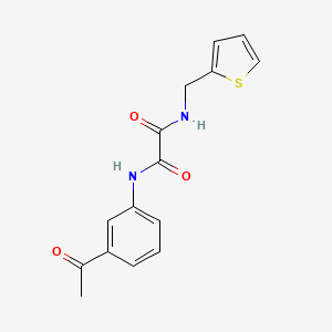 molecular formula C15H14N2O3S B4386910 N-(3-acetylphenyl)-N'-(2-thienylmethyl)ethanediamide 