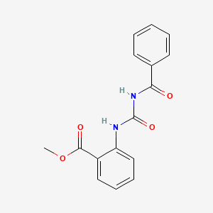molecular formula C16H14N2O4 B4386932 methyl 2-{[(benzoylamino)carbonyl]amino}benzoate 