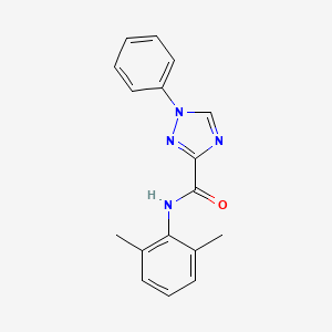 molecular formula C17H16N4O B4386940 N-(2,6-dimethylphenyl)-1-phenyl-1H-1,2,4-triazole-3-carboxamide 