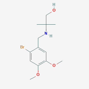 2-[(2-bromo-4,5-dimethoxybenzyl)amino]-2-methyl-1-propanol