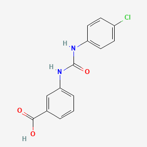 3-({[(4-chlorophenyl)amino]carbonyl}amino)benzoic acid