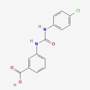 molecular formula C14H11ClN2O3 B4386984 3-({[(4-chlorophenyl)amino]carbonyl}amino)benzoic acid 