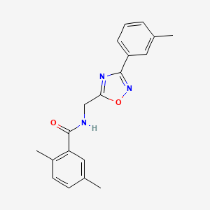 2,5-dimethyl-N-{[3-(3-methylphenyl)-1,2,4-oxadiazol-5-yl]methyl}benzamide