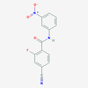 4-cyano-2-fluoro-N-(3-nitrophenyl)benzamide