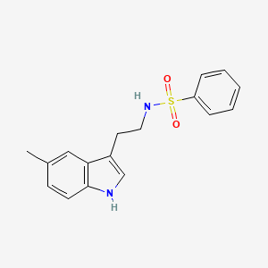 N-[2-(5-methyl-1H-indol-3-yl)ethyl]benzenesulfonamide