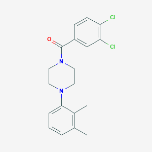 molecular formula C19H20Cl2N2O B438709 1-(3,4-Dichlorobenzoyl)-4-(2,3-dimethylphenyl)piperazine CAS No. 331987-50-9