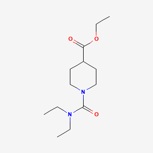 molecular formula C13H24N2O3 B4387103 ethyl 1-[(diethylamino)carbonyl]-4-piperidinecarboxylate 