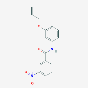 molecular formula C16H14N2O4 B4387164 N-[3-(allyloxy)phenyl]-3-nitrobenzamide 