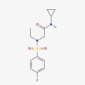 N~1~-cyclopropyl-N~2~-ethyl-N~2~-[(4-fluorophenyl)sulfonyl]glycinamide