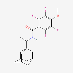 molecular formula C20H23F4NO2 B4387186 N-[1-(1-adamantyl)ethyl]-2,3,5,6-tetrafluoro-4-methoxybenzamide 