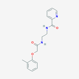 molecular formula C17H19N3O3 B4387226 N-(2-{[2-(2-methylphenoxy)acetyl]amino}ethyl)-2-pyridinecarboxamide 