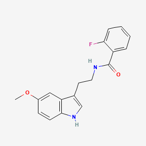 2-fluoro-N-[2-(5-methoxy-1H-indol-3-yl)ethyl]benzamide