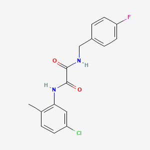 molecular formula C16H14ClFN2O2 B4387303 N-(5-chloro-2-methylphenyl)-N'-(4-fluorobenzyl)ethanediamide 