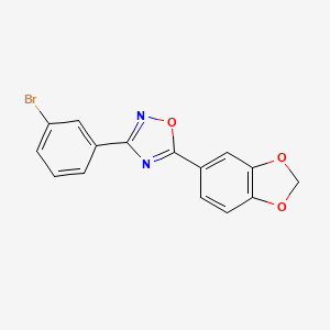 5-(1,3-benzodioxol-5-yl)-3-(3-bromophenyl)-1,2,4-oxadiazole