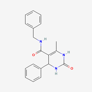 molecular formula C19H19N3O2 B4387372 N-benzyl-6-methyl-2-oxo-4-phenyl-1,2,3,4-tetrahydro-5-pyrimidinecarboxamide 