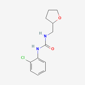 molecular formula C12H15ClN2O2 B4387380 N-(2-chlorophenyl)-N'-(tetrahydro-2-furanylmethyl)urea 