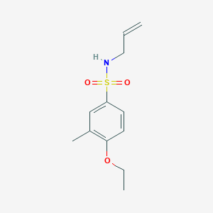molecular formula C12H17NO3S B4387393 N-allyl-4-ethoxy-3-methylbenzenesulfonamide 