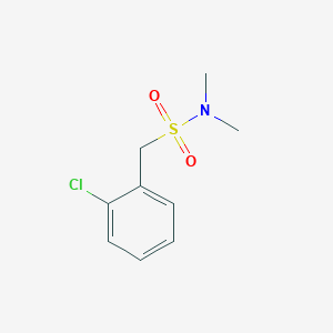 molecular formula C9H12ClNO2S B4387412 1-(2-chlorophenyl)-N,N-dimethylmethanesulfonamide 