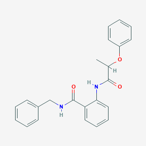 molecular formula C23H22N2O3 B4387426 N-benzyl-2-[(2-phenoxypropanoyl)amino]benzamide 