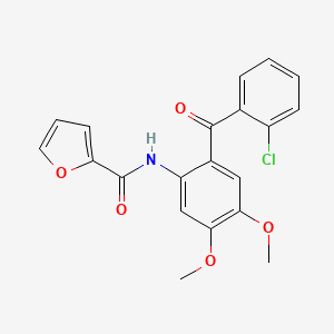 N-[2-(2-chlorobenzoyl)-4,5-dimethoxyphenyl]-2-furamide