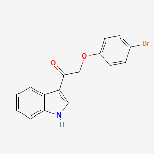 molecular formula C16H12BrNO2 B4387445 2-(4-bromophenoxy)-1-(1H-indol-3-yl)ethanone 