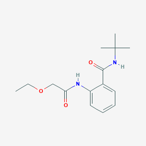 molecular formula C15H22N2O3 B4387456 N-(tert-butyl)-2-[(ethoxyacetyl)amino]benzamide 