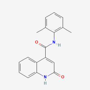 molecular formula C18H16N2O2 B4387482 N-(2,6-dimethylphenyl)-2-hydroxy-4-quinolinecarboxamide 