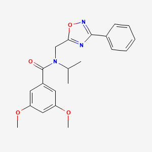 N-isopropyl-3,5-dimethoxy-N-[(3-phenyl-1,2,4-oxadiazol-5-yl)methyl]benzamide