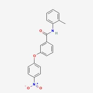 molecular formula C20H16N2O4 B4387570 N-(2-methylphenyl)-3-(4-nitrophenoxy)benzamide 