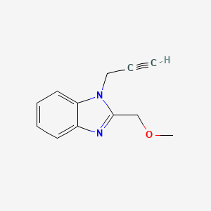 molecular formula C12H12N2O B4387627 2-(methoxymethyl)-1-(2-propyn-1-yl)-1H-benzimidazole 